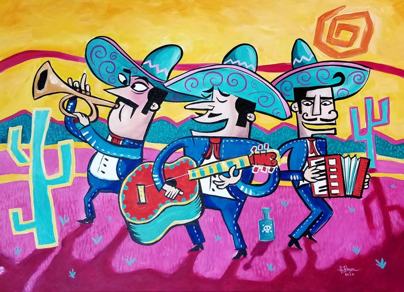 2020 36 Mariachi 80x60cm